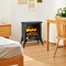Costway 18'' Electric Fireplace Stove Freestanding Heater W/ Flame Effect 1400W